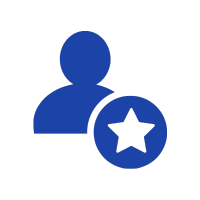 a blue icon with a star representing "Expert Instruction"