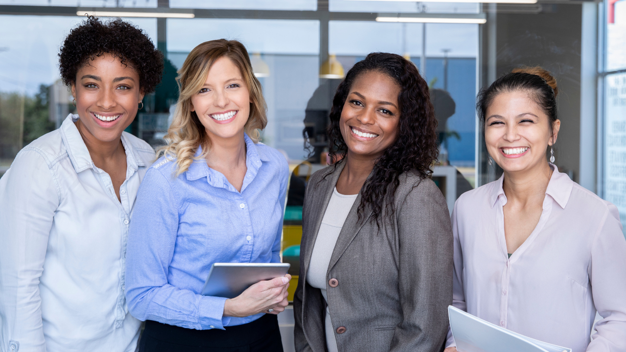 smiling Professional Women
