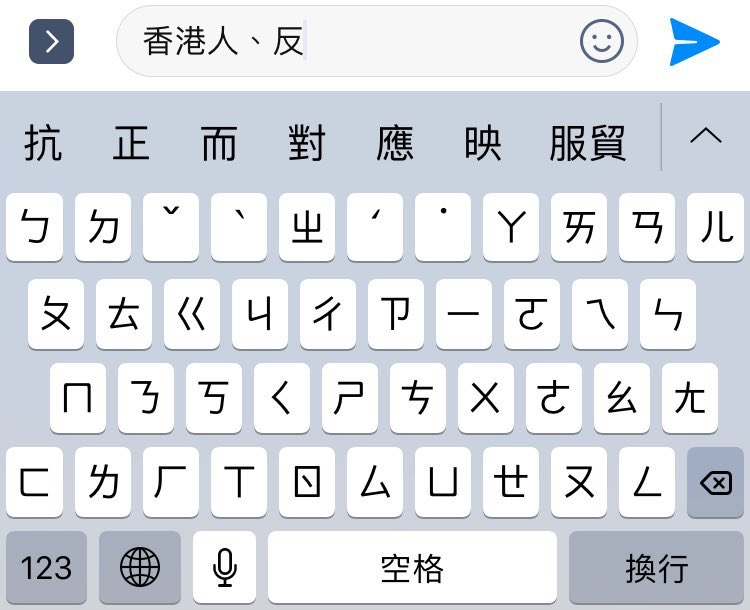 Zhuyin keyboard